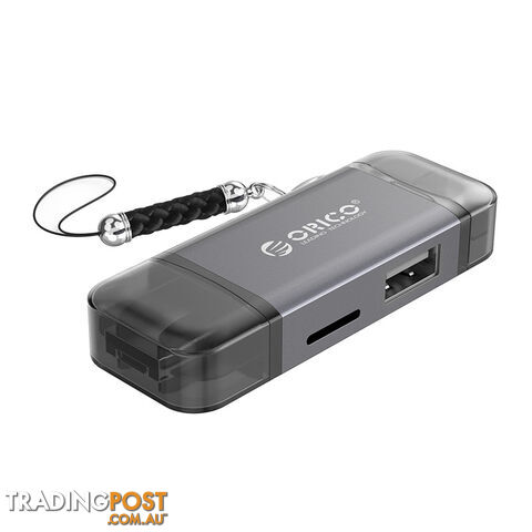 Orico 3CR61 6 in 1 Card Reader, Type C Micro USB, uSB 3.0 Port, TF, SD USB all in one - Orico - 6954301195795 - 3CR61