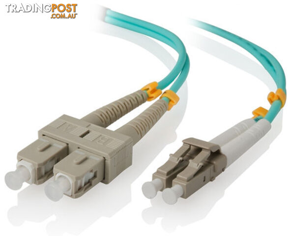 Alogic LCSC-10-OM3 10m LC-SC 10G Multi Mode Duplex LSZH Fibre Cable 50/125 OM3 - Alogic - 9350784004673 - LCSC-10-OM3
