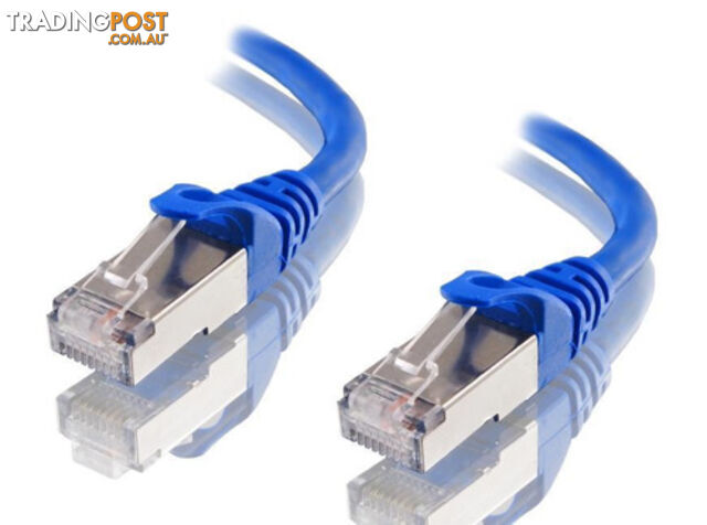 Astrotek AT-RJ45BLUF6A-3M CAT6A Shielded Cable 3m Blue Color 10GbE RJ45 Ethernet...