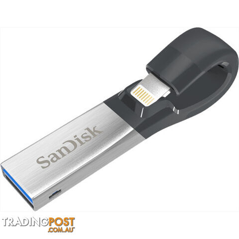 SanDisk SDIX30C-032G-GN6NN SDIX30N 32GB iXpand flash drive Grey iOS USB 3.0 2Y - Sandisk - 619659142407 - SDIX30C-032G-GN6NN