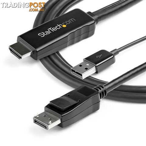 Startech HD2DPMM3M HDMI to DisplayPort AdapterCable 4K - StarTech - 065030885133 - HD2DPMM3M