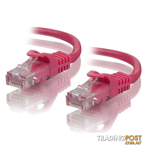 Alogic C6A-0.5-Pink 0.5m Pink 10Gb Ethernet Snagless CAT6A Network Cable - Alogic - 9350784005199 - C6A-0.5-Pink