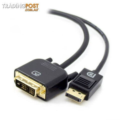Alogic DP-DVI-05-MM SmartConnect 5m DisplayPort to DVI-D Cable Male to Male - Alogic - 9350784002853 - DP-DVI-05-MM - photo 1 of 1