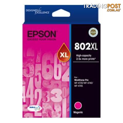 Epson C13T356392 802 Maganta XL Ink Cartridge - Epson - 9314020624360 - C13T356392