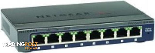 Netgear ProSafe Plus GS108E 8 Port Managed Gigabit Ethernet Switch GS108E-300AUS - Netgear - 606449103373 - GS108E-300AUS