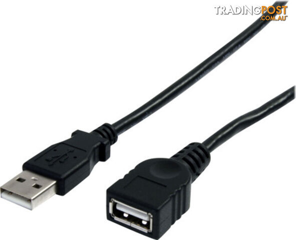 StarTech USBEXTAA10BK 10 ft Black USB Extension Cable A to A - StarTech - 065030840804 - USBEXTAA10BK