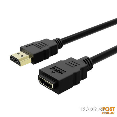 Simplecom CAH310 1.0M High Speed HDMI Extension Cable UltraHD M/F (3.3ft) -...