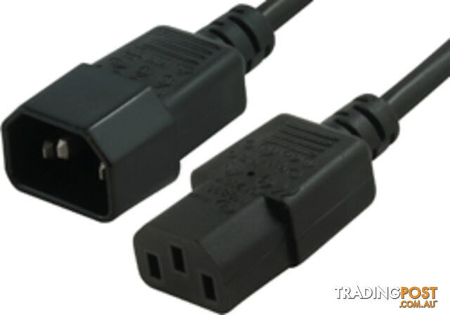 Comsol IEC-MF-.5 0.5M PC to Monitor Power Extension Cable IEC-C13 - IEC-C14 -...