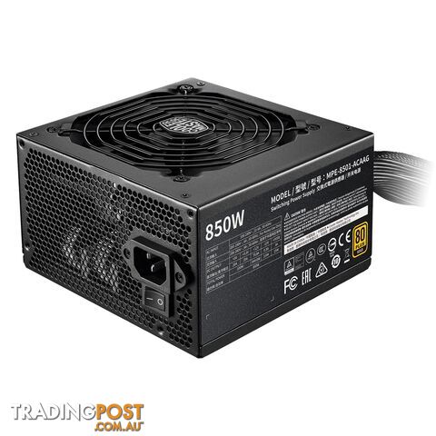 Coolermaster MPE-8501-ACAAG-AU MWE 850W Gold Fixed V2 PSU - Cooler Master - 884102077456 - MPE-8501-ACAAG-AU