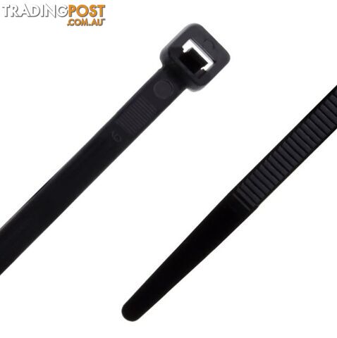 Ty-It NC225BLK Nylon Cable Tie Black (UV Rated) 200mm X 2.5mm - (Bag of 100) - Generic - 9352399003867 - NC225BLK