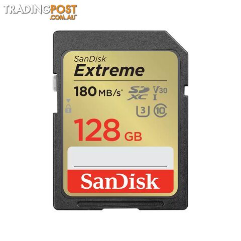 SanDisk SDSDXVA-128G-GNCIN 128GB Extreme SDXC UHS-I Memory Card - Sandisk - 619659188863 - SDSDXVA-128G-GNCIN