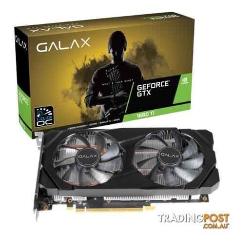 Galax GeForce GTX 1660 Ti 1 Click OC 6GB GDDR6 Graphics Card - Galax - 4895147133676 - GTX 1660 Ti 1 Click OC