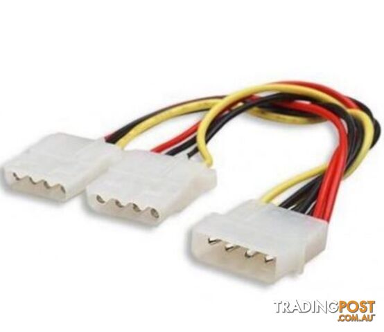 Astrotek AT-MOLEX-PWR Molex (Male) to 2 X Molex (Female) Power Cable - Astrotek - 9320201001004 - AT-MOLEX-PWR