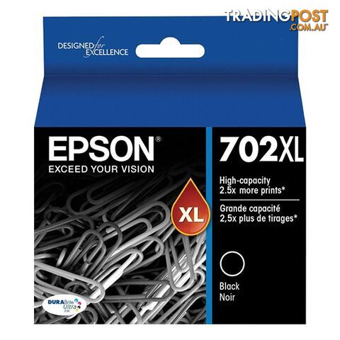 Epson C13T345192 702 Black XL Ink Cartridge - Epson - 9314020623950 - C13T345192