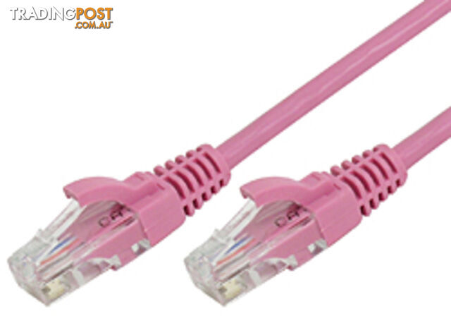 Comsol UTP-01-6B-PNK 1M RJ45 Cat 6 Patch Cable - Pink - Comsol - 9332902002792 - UTP-01-6B-PNK