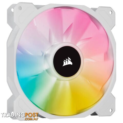 Corsair CO-9050136-WW White SP120 RGB ELITE 120mm RGB LED PWM Fan with AirGuide Single Pack - Corsair - 840006637769 - CO-9050136-WW