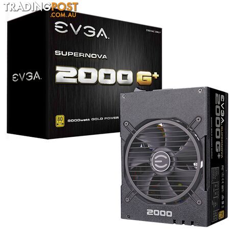 EVGA 220-GP-2000-X4 SuperNOVA 2000 G+ 80 Plus Gold 2000W Fully Modular Power Supply - EVGA - 843368052652 - 220-GP-2000-X4