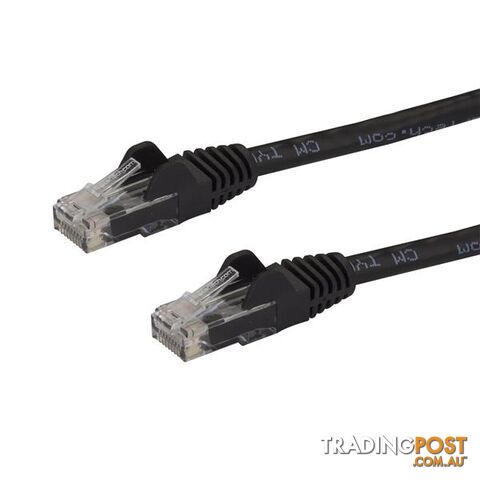StarTech N6PATC10MBK 10m Black Snagless Cat6 UTP Patch Cable - StarTech -...