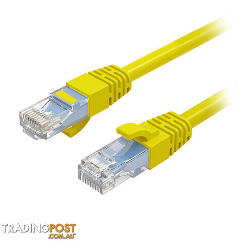 Cruxtec RC6-010-YE 1m 26AWG OFC(Oxygen Free Copper) CAT6 Network Cable - Cruxtec...