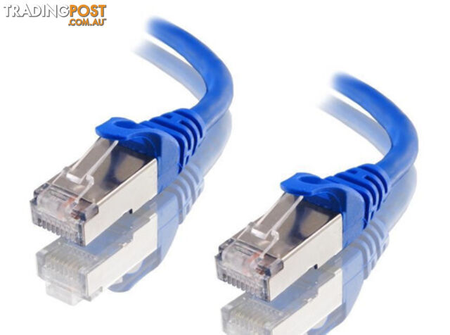 Astrotek AT-RJ45BLUF6A-5M CAT6A Shielded Cable 5m Blue 10GbE RJ45 Ethernet Network LAN S/FTP LSZH Cord 26AWG - Astrotek - 9320422519630 - AT-RJ45BLUF6A-5M
