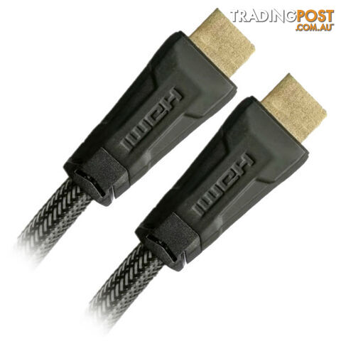 Cruxtec HC20-02-SG HDMI 2.0 4K with Ethernet Male to Male Cable 2m Grey with...