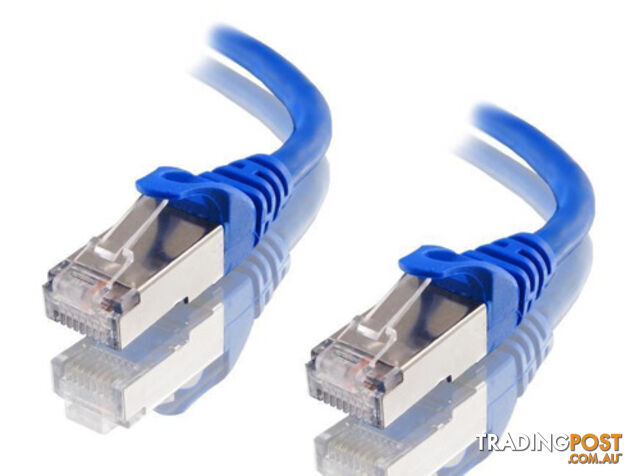 Astrotek AT-RJ45BLUF6A-10M CAT6A Shielded Cable 10m Blue 10GbE RJ45 Ethernet Network LAN S/FTP LSZH Cord 26AWG - Astrotek - 9320422519647 - AT-RJ45BLUF6A-10M