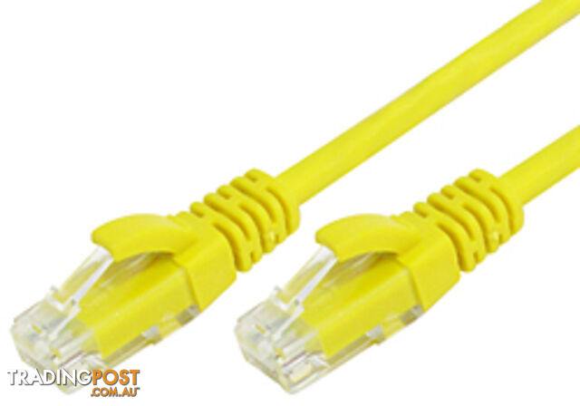 Comsol UTP-02-6B-YEL 2M RJ45 Cat 6 Patch Cable - Yellow - Comsol - 9332902009418 - UTP-02-6B-YEL