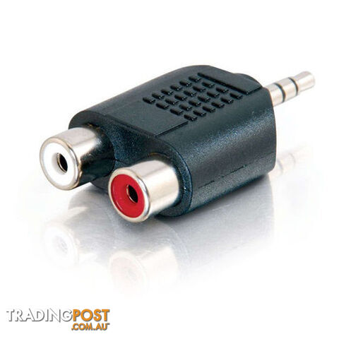 Alogic 3.5M-2RCAF-ADP 3.5mm Stereo Audio to 2 x RCA Stereo Adapter 1 Male to 2 Female - Alogic - 9350784004840 - 3.5M-2RCAF-ADP - photo 1 of 1