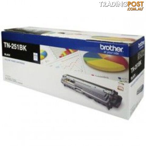 Brother TN-251BK Black Toner Cartridge2500Pages - Brother - 4977766718837 - TN-251BK