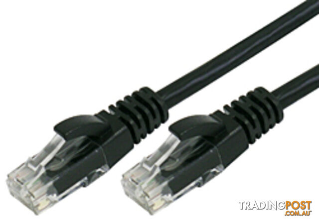 Comsol UTP-.3-6B-BLK 30cm RJ45 Cat 6 Patch Cable - Black - Comsol - 9332902010384 - UTP-.3-6B-BLK