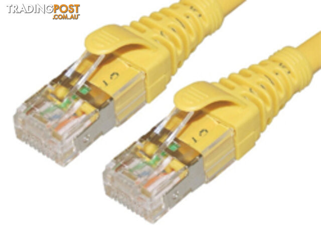 Comsol STP-1.5-C6A-YEL 1.5M 10GbE Cat 6A S/FTP Shielded Patch Cable - Yellow -...