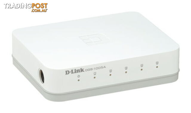 D-Link DGS-1005A 5 Port 10/100/1000Mbps Unmanaged Gigabit Switch DGS-1005A - D-Link - 790069363986 - DGS-1005A