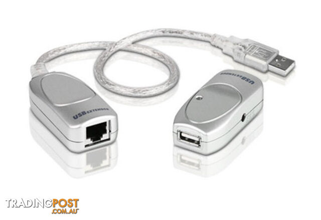 Aten UCE60-AT USB 2.0 Cat 5 Extender up to 60m suppoer 12Mbps or 1.5Mbp - Aten - 4710423774971 - UCE60-AT