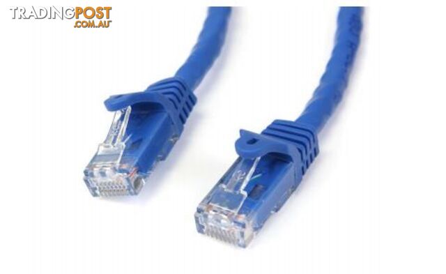 StarTech N6PATC50CMBL 0.5m Blue Gigabit SNAGLESS Rj45 UTP Cat 6 Patch Cable - StarTech - 065030846578 - N6PATC50CMBL