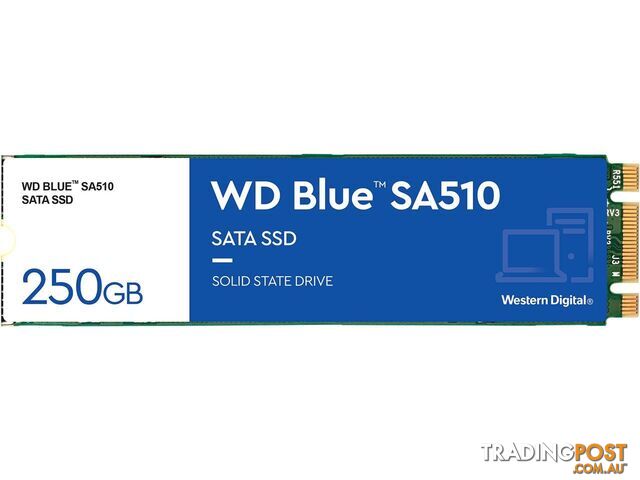 WD WDS250G3B0B Blue SA510 M.2 SATA SSD 250GB - WD - 718037884691 - WDS250G3B0B