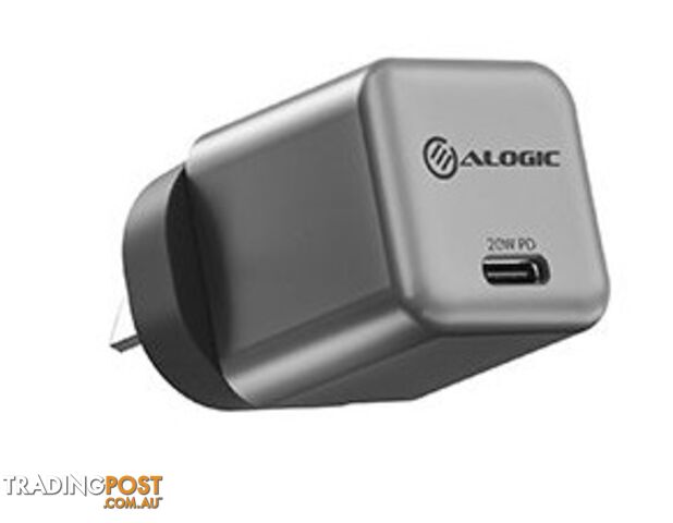 ALOGIC WCG1X20SGR-ANZ 1X20 Rapid Power 20W USB-C Charger - Alogic - 9350784026132 - WCG1X20SGR-ANZ