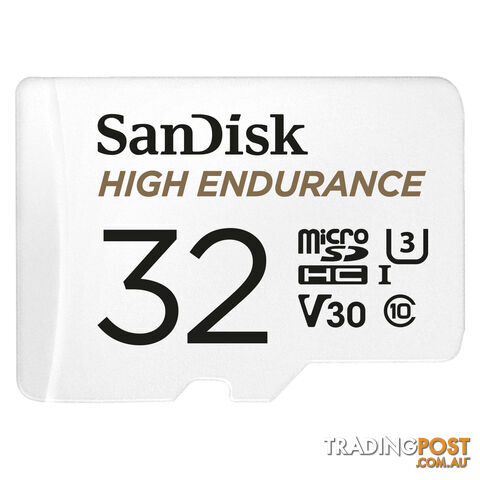 Sandisk SDSQQNR-032G-GN6IA 32G High Endurance MicroSD Card - Sandisk - 619659173067 - SDSQQNR-032G-GN6IA