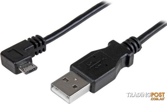 StarTech USBAUB50CMRA 0.5m Right Angle Micro USB Cable - 24AWG - StarTech -...