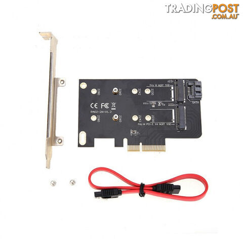 Simplecom EC412 Dual M.2 (B Key and M Key) to PCI-E x4 and SATA 6G Expansion...