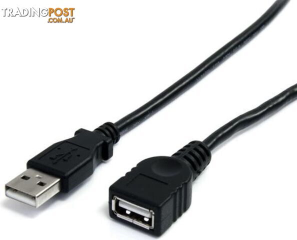 StarTech USBEXTAA6BK 6 ft Black USB Extension Cable A to A - StarTech -...