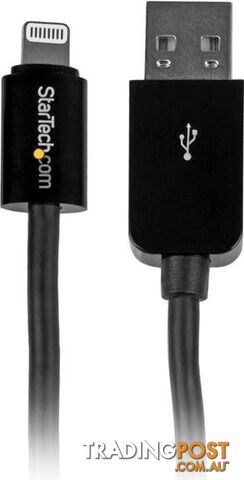 StarTech USBLT3MB 10 ft Black 8-pin Lightning to USB Cable - StarTech - 065030851770 - USBLT3MB - photo 2 of 2