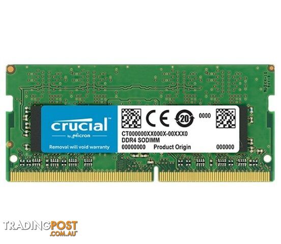 Crucial CT16G4SFS832A 16GB (1x16GB) DDR4 SODIMM 3200MHz Laptop Memory - Crucial - 649528822895 - CT16G4SFS832A