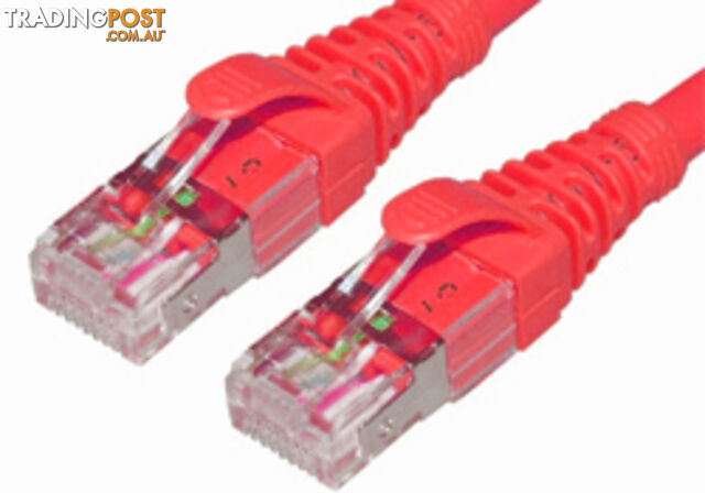 Comsol STP-1.5-C6A-RED 1.5M 10GbE Cat 6A S/FTP Shielded Patch Cable - Red -...
