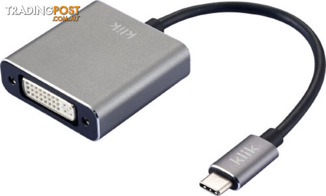 Klik KCDVAD USB Type-C Male to DVI Female Adapter - Comsol - 9332902018663 - KCDVAD