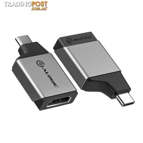 Alogic ULCHDMN-SGR Ultra MINI USB-C (Male) to HDMI (Female) Adapter - Alogic - 9350784021212 - ULCHDMN-SGR