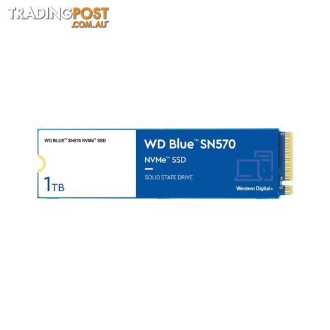 WD WDS100T3B0C Western Digital WD Blue SN570 1TB NVMe SSD - WD - 718037883885 - WDS100T3B0C
