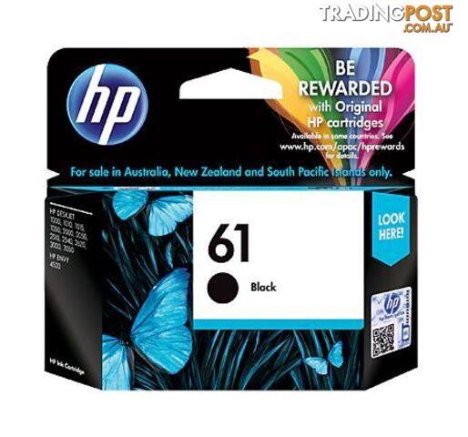 HP CH561WA 61 Black Original Ink Cartridge - HP - 193424494811 - CH561WA
