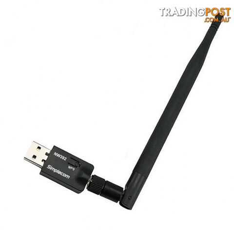 Simplecom NW392 USB Wireless N Wifi Adapter 300Mbps 5dBi Antenna - Simplecom - 9350414000563 - NW392