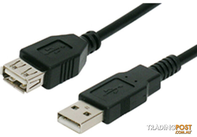 Comsol USB2-AA-03 3M USB 2.0 cable type A male-A female - 480Mbps - Comsol -...