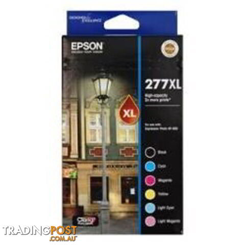 Epson 277XL 6 Pack HY Ink Value Pack C13T278892 - Epson - 9314020612725 - C13T278892
